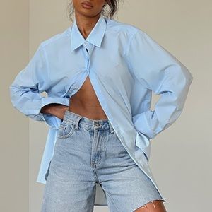 LOCAL EUROPEAN Overised Oxford Button Up